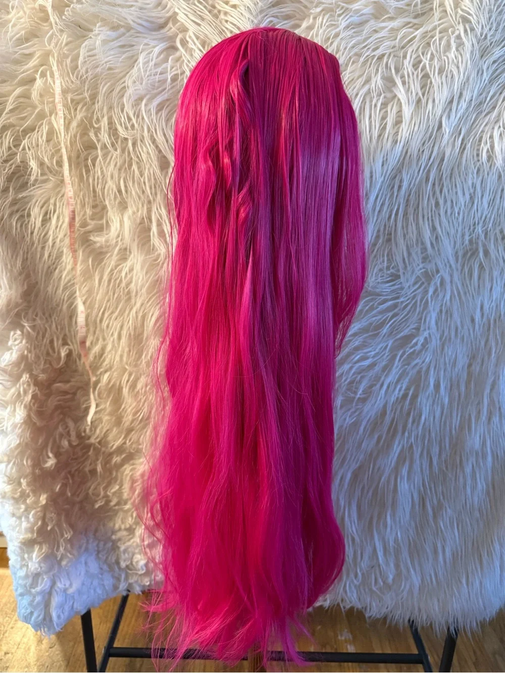 Vibrant Magenta Long Straight Women's Wig